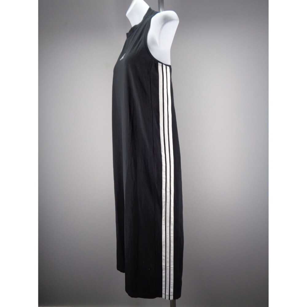Adidas Black Racerback 3 Stripe Essential Dress Size XL New - Picture 6 of 14